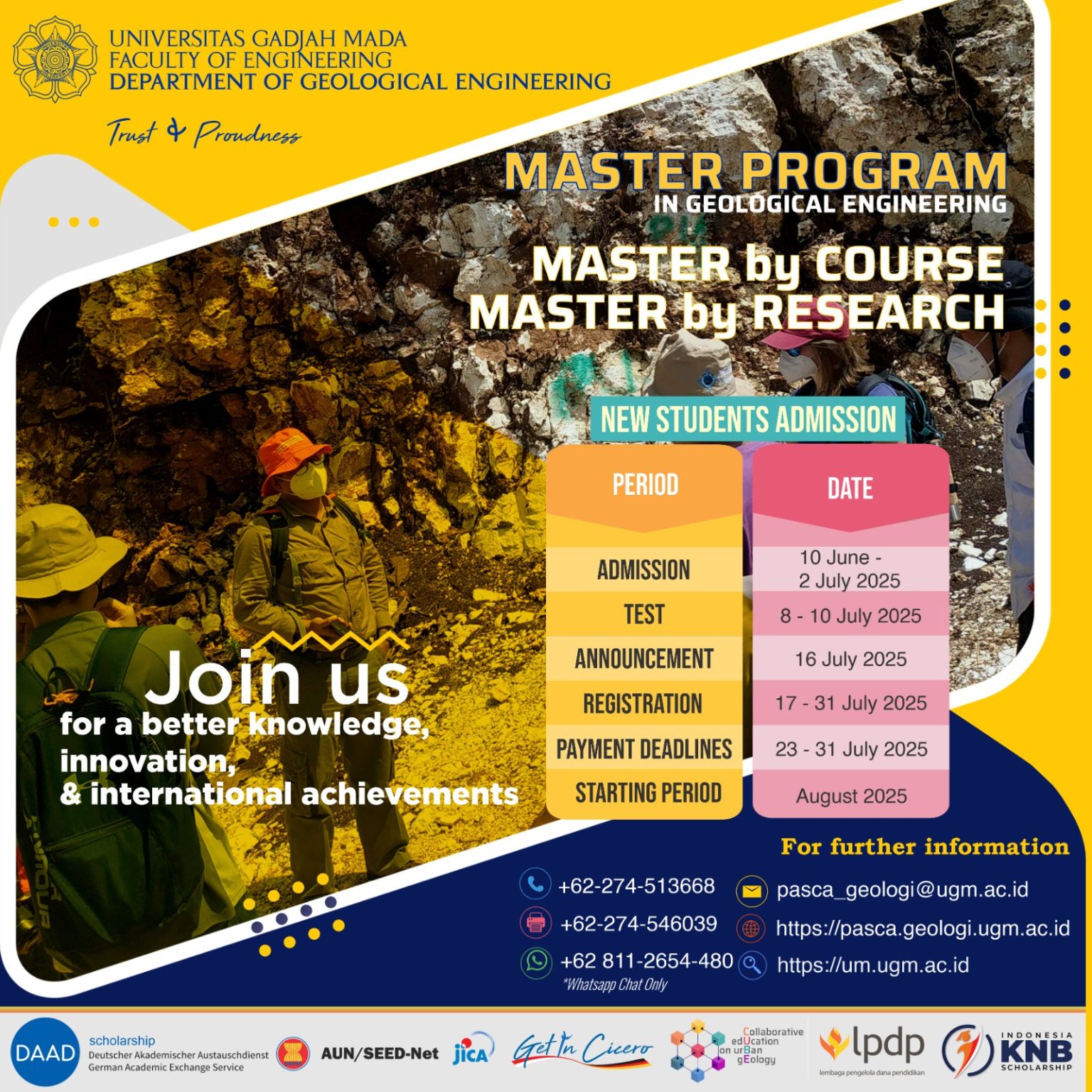 Engineering/master Programs Master Program In Geological Engineering – Departemen Teknik Geologi
